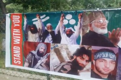 Eid Posters in South Kashmir Feature Hafiz Saeed And Burhan Wani
