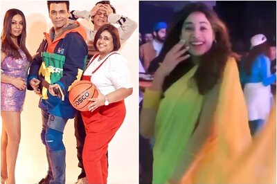 Janhvi Kapoor, Karan Johar, Gauri Khan Recreate Iconic Bollywood Looks for Theme Bash, See Pics