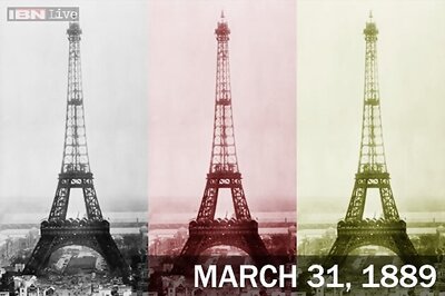 When did the Eiffel Tower open to the public? Watch this timelapse GIF of Eiffel Tower's construction to know when