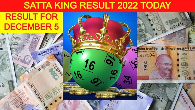 LIVE Updates Satta Result 2022: Lucky Numbers for December 5 Satta King Games
