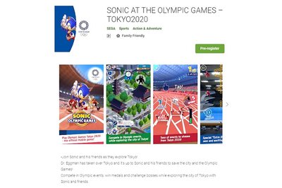 Sega Opens Pre-registration For Sonic At The Olympic Games
