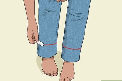 How to Hem Jeans with Hot Glue