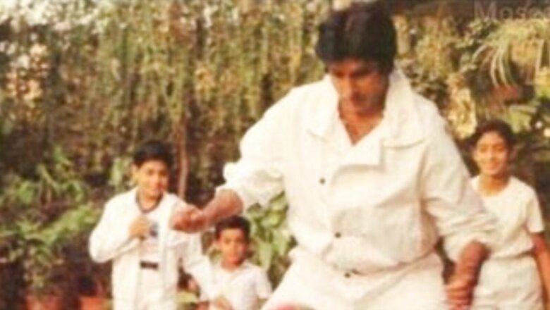 Amitabh Bachchan and Family Play Football in This National Sports Day Throwback