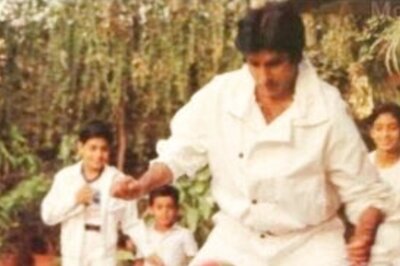 Amitabh Bachchan and Family Play Football in This National Sports Day Throwback