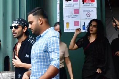 Kartik Aaryan And Vidya Balan Reunite For Bhool Bhulaiyaa 3 Poster Shoot; Film Set For Diwali Release