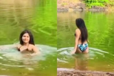 Watch: Taarak Mehta Ka Ooltah Chashmah Fame Nidhi Bhanushali Goes Swimming in a Lake in Bikini