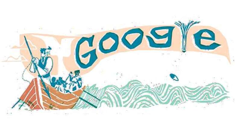 Herman Melville's Moby-Dick Google doodle