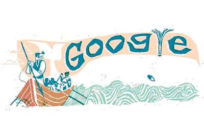 Herman Melville's Moby-Dick Google doodle