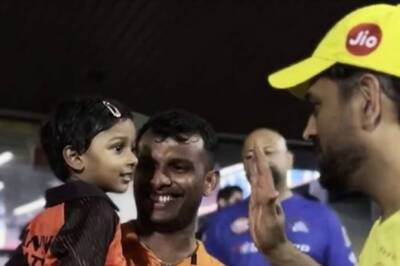 WATCH: MS Dhoni's Cute Conversation with T Natarajan's Daughter Will Melt Your Heart - WATCH