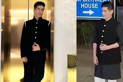 Parineeti Chopra-Raghav Chadha Engagement: Manish Malhotra Makes a Dashing Entry in a Gorgeous Black Attire