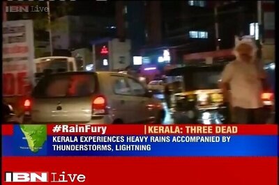 Heavy rain lashes Kerala, three killed