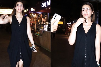 Kriti Sanon Blushes Hard As She Returns from Greece After Holidaying With Kabir Bahia | Watch