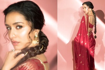 Shraddha Kapoor Is The Stree In Masaba Gupta Designed Red Banarasi Saree