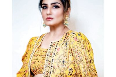 Raveena Tandon Sets the Bar for Festive Attire in a Yellow Lehenga