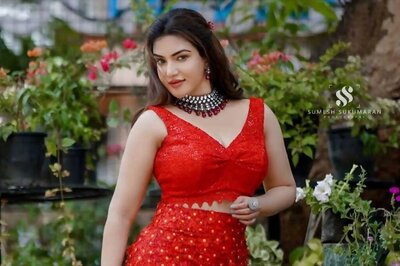 Actress Honey Rose Looks Stunning In This Red Gown