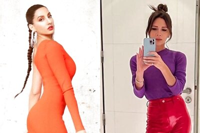 Nora Fatehi's Gorgeous Tangerine Look Gets A Deserving Praise From Victoria Beckham