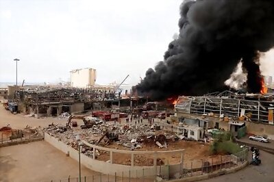 Big Fire At Beirut Port Rattles Residents A Month After Huge Explosion