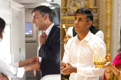 From Fixing Tie to Holding Umbrella: Indians Declare Rishi Sunak, Wife Akshata New 'Couple Goals'