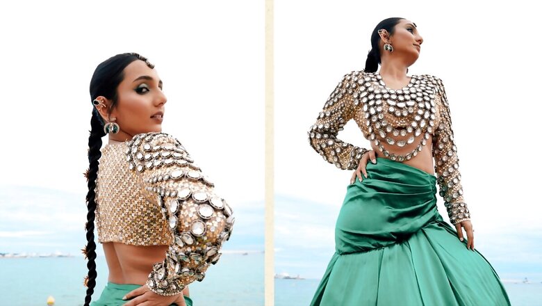 Cannes 2023: Masoom Minawala Celebrates Indian Couture in an Eye-catching Bejewelled Blouse