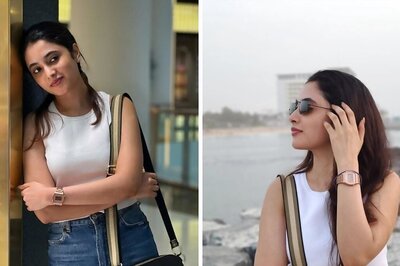 Priyanka Mohan's Sleeveless White Crop Top And Blue Denim Is Perfect Summer Casual Wear