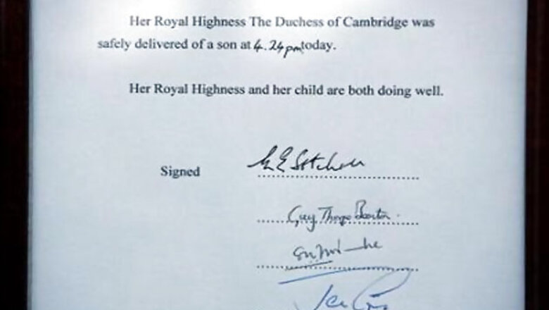 World awaits first glimpse of Britain's new prince