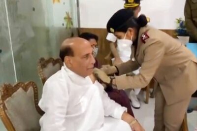'Safe and Hassle Free': Rajnath Singh Gets First Dose of Coronavirus Vaccine