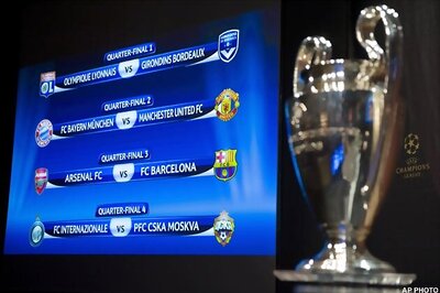 Barcelona face Arsenal in Champions League quarters