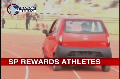 UP: Akhilesh gives away Nano cars at school games
