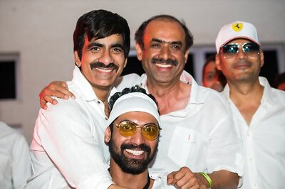 Ravi Teja, Nagarjuna and Rana Daggubati attend Sensation Hyderabad
