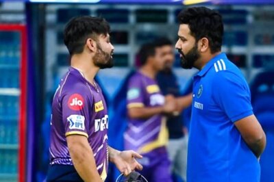 Rohit Sharma Pulls Rinku Singh Aside for a Chat During MI vs KKR Pre-match Training | WATCH