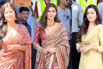 Katrina Kaif, Kriti Sanon, Shraddha Kapoor Stun In Ethnic Looks For Kalyan Jewellers' Navratri Puja 2024