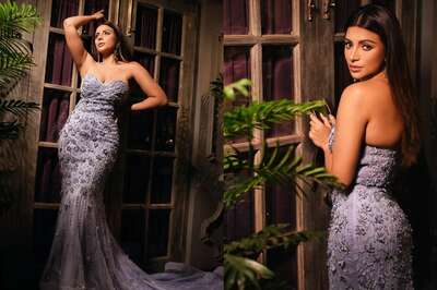 Sexy! Shama Sikander Flaunts Her Curves In Silver Gown With Sweetheart Neckline; See Hot Photos