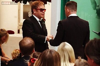 Elton John ties the knot with long-term partner David Furnish in front of a star-studded audience