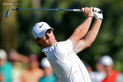 Three-way lead in Scotland as McIlroy struggles